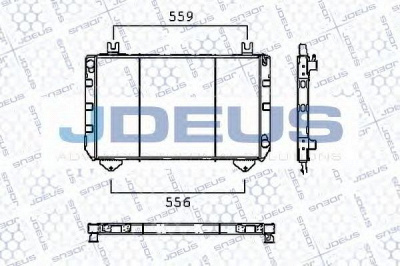 JDEUS ra0120211 -  Радиатор, охлаждение двигателя
