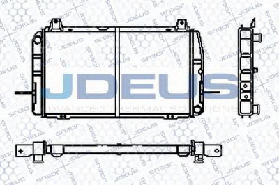 JDEUS ra0120382 -  Радиатор, охлаждение двигателя