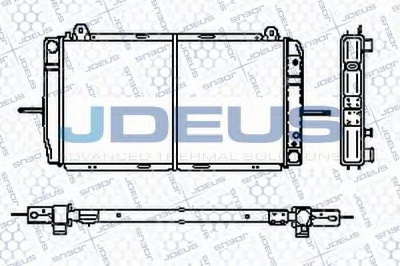 JDEUS ra0120490 -  Радиатор, охлаждение двигателя