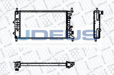 JDEUS ra0120550 -  Радиатор, охлаждение двигателя