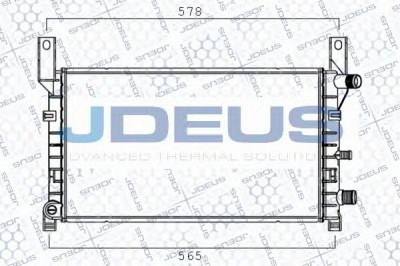 JDEUS ra0120620 -  Радиатор, охлаждение двигателя
