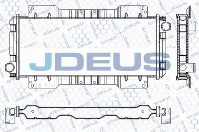 JDEUS ra0120741 -  Радиатор, охлаждение двигателя