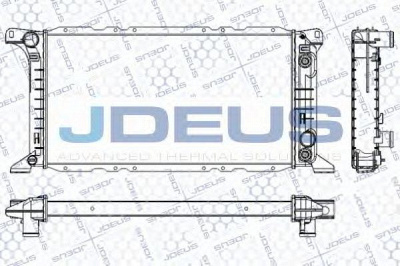 JDEUS ra0120790 -  Радиатор, охлаждение двигателя