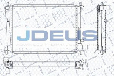 JDEUS ra0120850 -  Радиатор, охлаждение двигателя
