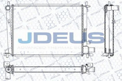 JDEUS ra0120860 -  Радиатор, охлаждение двигателя