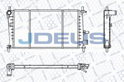 JDEUS ra0120940 -  Радиатор, охлаждение двигателя