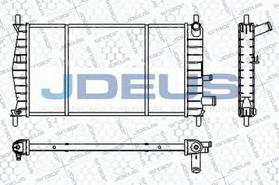 JDEUS ra0120960 -  Радиатор, охлаждение двигателя