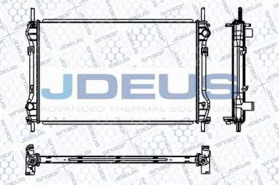 JDEUS ra0121010 -  Радиатор, охлаждение двигателя