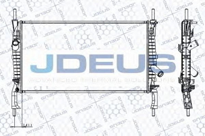 JDEUS ra0121160 -  Радиатор, охлаждение двигателя