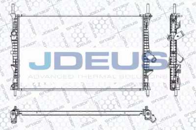 JDEUS ra0121250 -  Радиатор, охлаждение двигателя