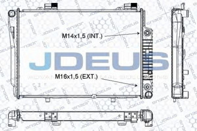 JDEUS ra0170350 -  Радиатор, охлаждение двигателя