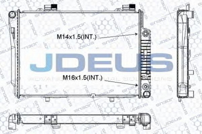 JDEUS ra0170370 -  Радиатор, охлаждение двигателя