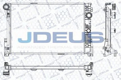 JDEUS ra0170820 -  Радиатор, охлаждение двигателя