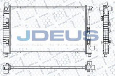JDEUS ra0170850 -  Радиатор, охлаждение двигателя