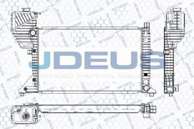 JDEUS ra0170860 -  Радиатор, охлаждение двигателя