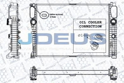 JDEUS ra0170970 -  Радиатор, охлаждение двигателя