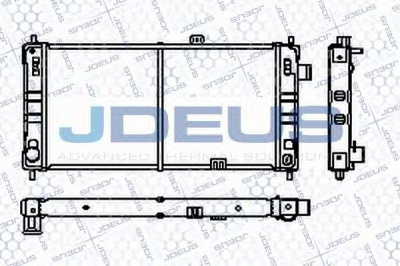 JDEUS ra0200150 -  Радиатор, охлаждение двигателя