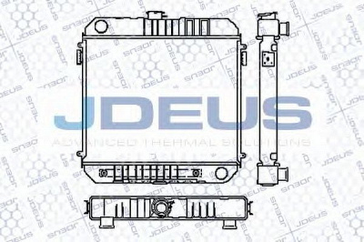 JDEUS ra0200220 -  Радиатор, охлаждение двигателя
