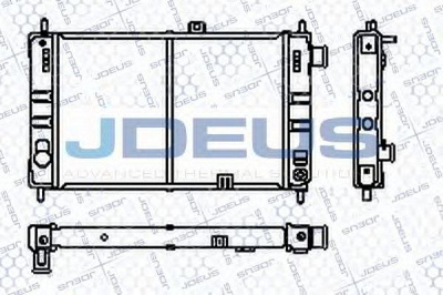 JDEUS ra0200380 -  Радиатор, охлаждение двигателя