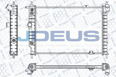 JDEUS ra0200460 -  Радиатор, охлаждение двигателя