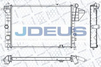 JDEUS ra0200580 -  Радиатор, охлаждение двигателя