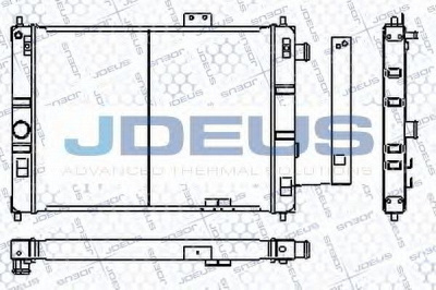 JDEUS ra0200600 -  Радиатор, охлаждение двигателя