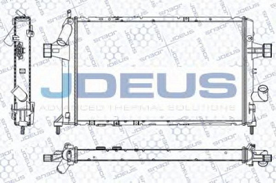 JDEUS ra0200800 -  Радиатор, охлаждение двигателя