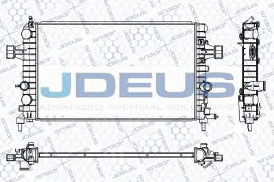 JDEUS ra0200990 -  Радиатор, охлаждение двигателя