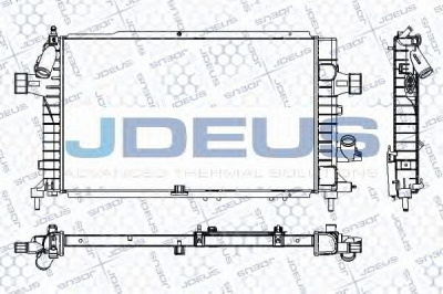 JDEUS ra0201010 -  Радиатор, охлаждение двигателя