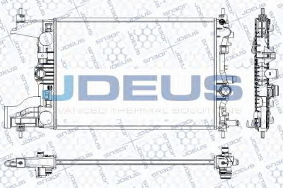 JDEUS ra0201040 -  Радиатор, охлаждение двигателя
