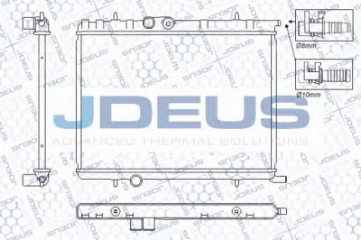JDEUS ra0210341 -  Радиатор, охлаждение двигателя