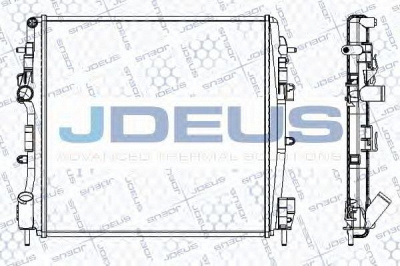 JDEUS ra0230860 -  Радиатор, охлаждение двигателя