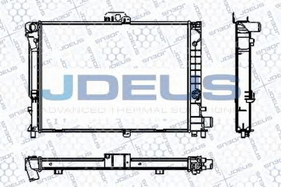JDEUS ra0240140 -  Радиатор, охлаждение двигателя