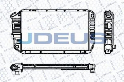 JDEUS ra0260030 -  Радиатор, охлаждение двигателя