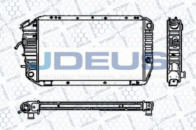 JDEUS ra0260040 -  Радиатор, охлаждение двигателя