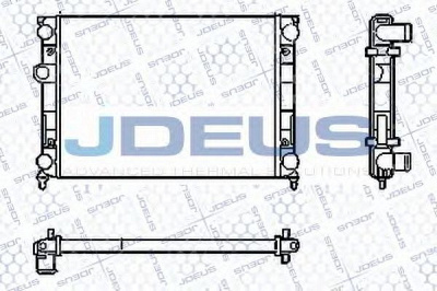 JDEUS ra0300380 -  Радиатор, охлаждение двигателя