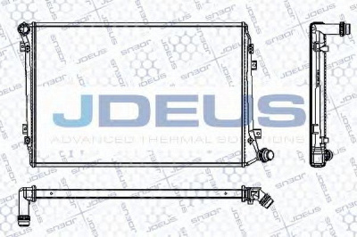 JDEUS ra0300490 -  Радиатор, охлаждение двигателя