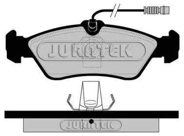 JURATEK jcp1045 -  Комплект тормозных колодок, дисковый тормоз