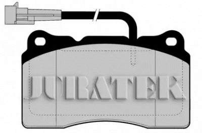 JURATEK jcp1663 -  Комплект тормозных колодок, дисковый тормоз