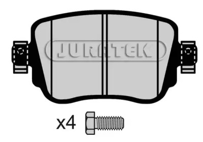 JURATEK jcp4485 -  Комплект тормозных колодок, дисковый тормоз