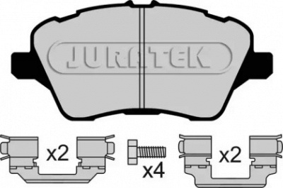 JURATEK jcp4612 -  Комплект тормозных колодок, дисковый тормоз