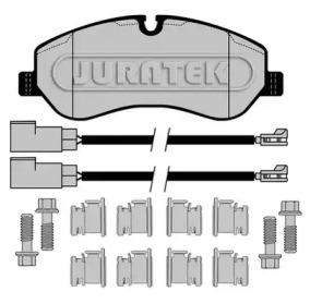 JURATEK jcp8039 -  Комплект тормозных колодок, дисковый тормоз