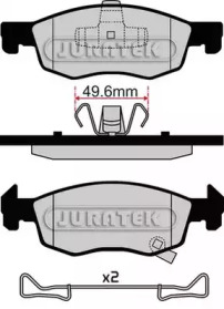 JURATEK jcp8076 -  Комплект тормозных колодок, дисковый тормоз