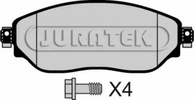 JURATEK jcp8106 -  Комплект тормозных колодок, дисковый тормоз