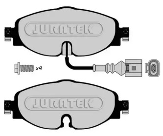 JURATEK jcp8148 -  Комплект тормозных колодок, дисковый тормоз
