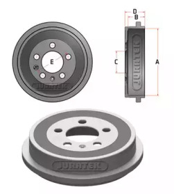 JURATEK jdr002 -  Тормозной барабан