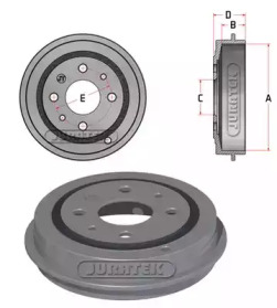JURATEK jdr018 -  Тормозной барабан