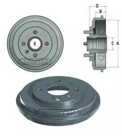 JURATEK jdr038 -  Тормозной барабан