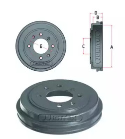 JURATEK jdr049 -  Тормозной барабан