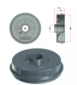 JURATEK jdr064 -  Тормозной барабан